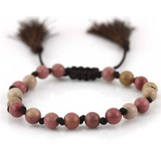 Multicolour CO88 Collection armband voor dames met unieke kralen en franjes.
