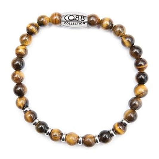 Bruine CO88 Collection armband voor dames met elegante design en details in edelstaal.
