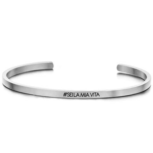Zilverkleurige CO88 Collection armband voor dames, elegant en veelzijdig ontwerp.