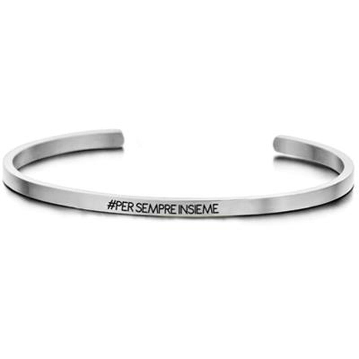 Zilverkleurige CO88 Collection armband voor dames met elegante, minimalistische uitstraling.