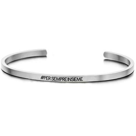 Zilverkleurige CO88 Collection armband voor dames met elegante, minimalistische uitstraling.