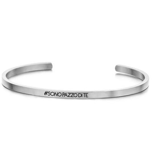 Zilverkleurige CO88 Collection armband voor dames met een elegante, minimalistische uitstraling.