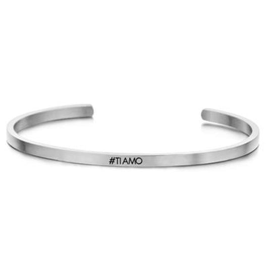 Zilverkleurige CO88 Collection armband voor dames met elegante, minimalistische uitstraling.