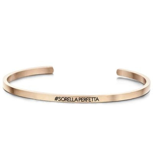 Elegante CO88 Collection armband in roze goud met een stijlvolle, minimalistische uitstraling.