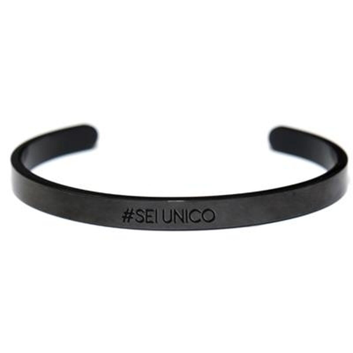 Zwarte CO88 Collection armband voor dames met elegant ontwerp en unieke gravure.