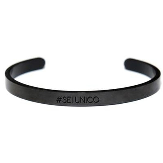 Zwarte CO88 Collection armband voor dames met elegant ontwerp en unieke gravure.