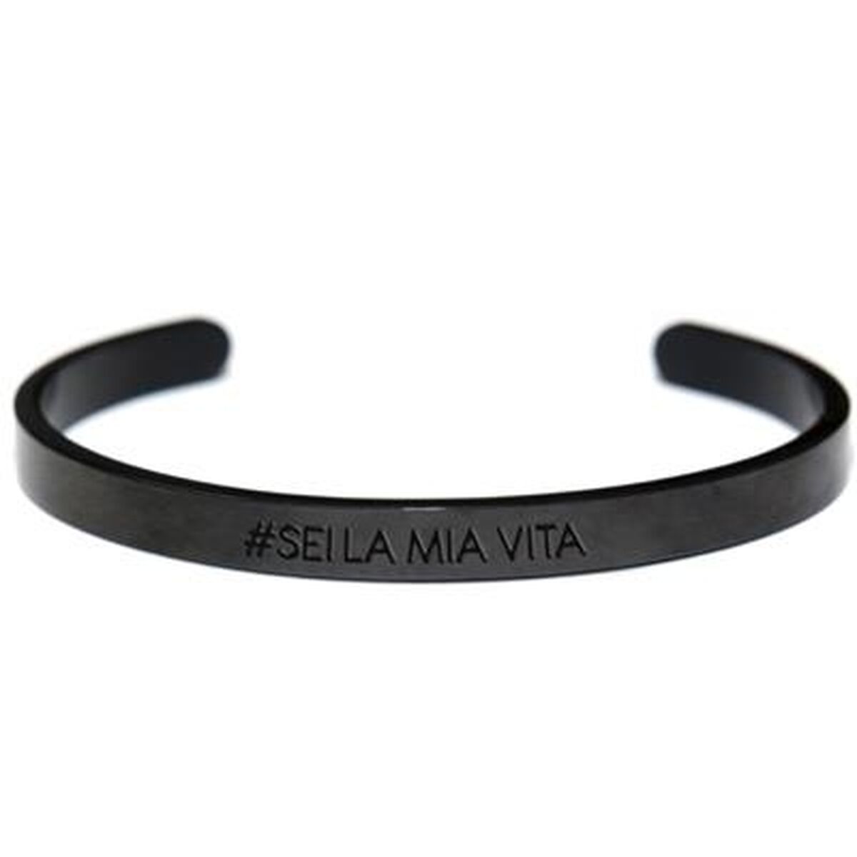 Zwarte CO88 Collection armband voor dames met elegante, minimalistische uitstraling.