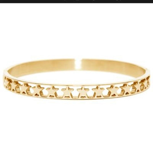 Gouden CO88 Collection damesarmband met elegant en minimalistisch ontwerp.