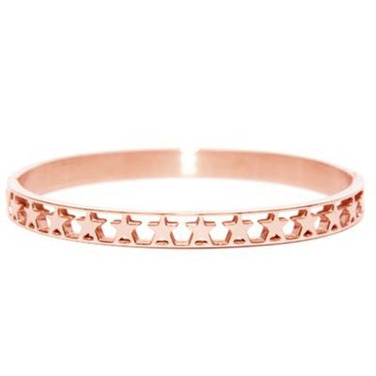Elegante roze gouden armband van CO88 Collection met een opengewerkt ontwerp.