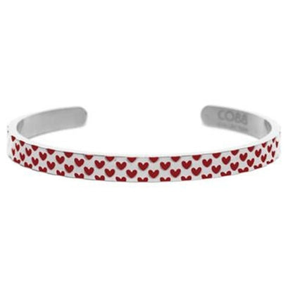 Trendy CO88 Collection armband in multicolor met hartjespatroon voor dames.