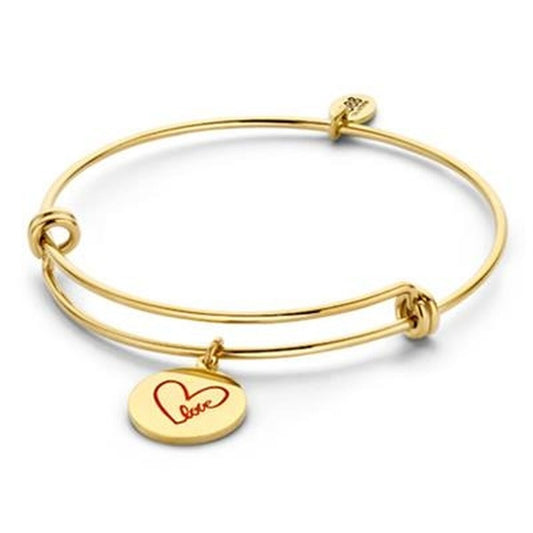 Gouden CO88 Collection armband met elegante stijl en hartvormige bedel.