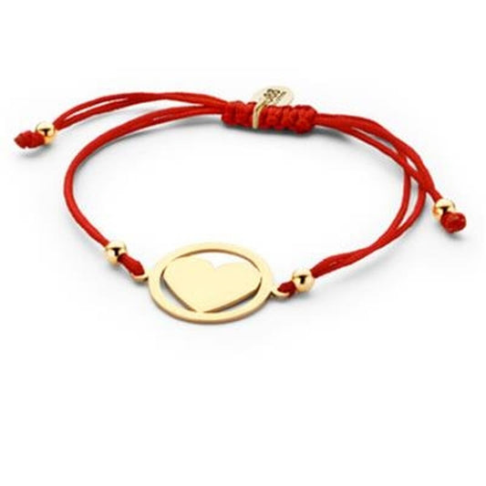 Rode CO88 Collection damesarmband met gouden hartje, elegante stijl.