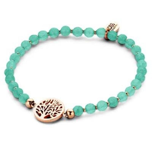 Groene CO88 Collection armband met elegante boomhanger en kralenontwerp.