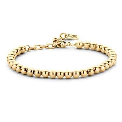 Gouden CO88 Collection armband met elegante bolletjes in een tijdloze stijl.