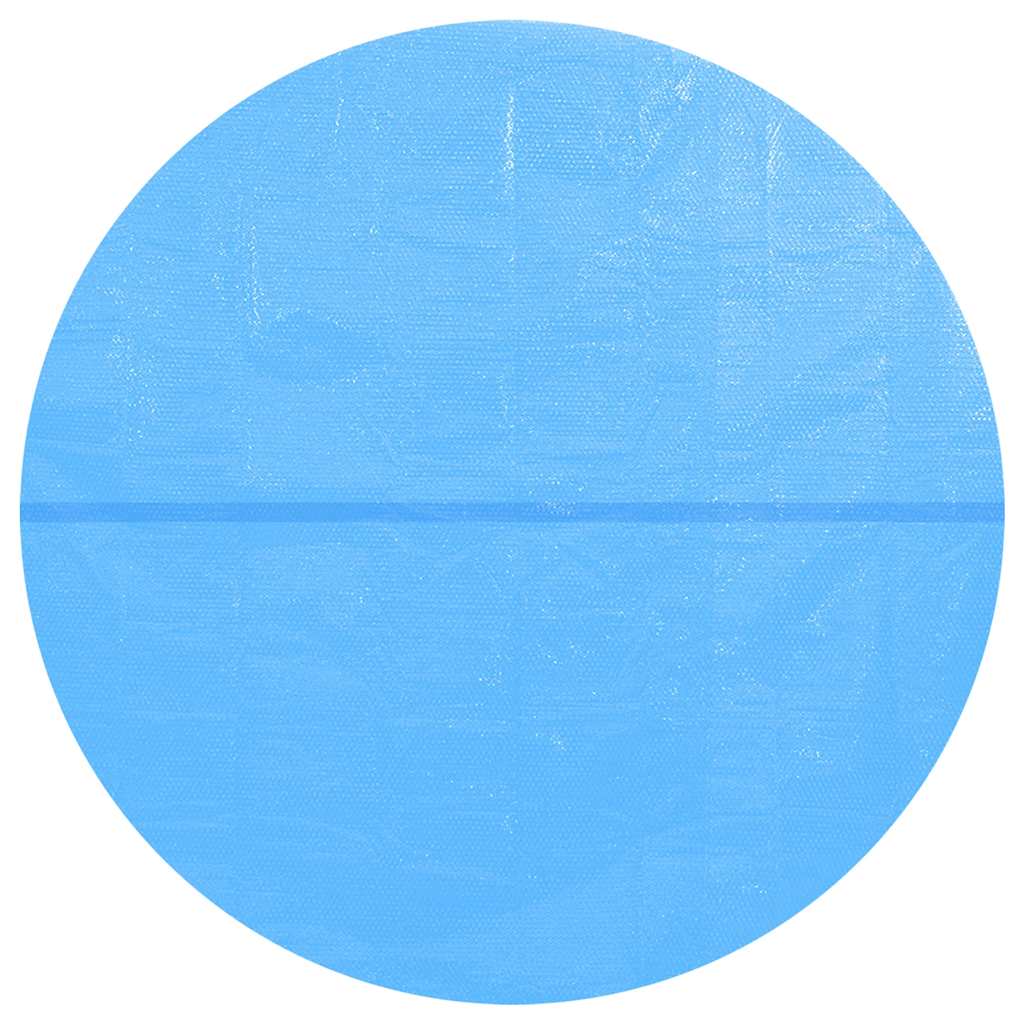 Detail van de blauwe vidaXL zwembadhoes van 417 cm, rond en lichtgewicht.