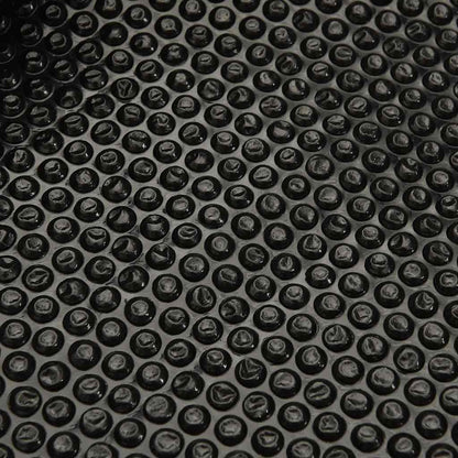 Close-up van de zwarte PE zwembadhoes van vidaXL met een structuur van kleine bubbels.