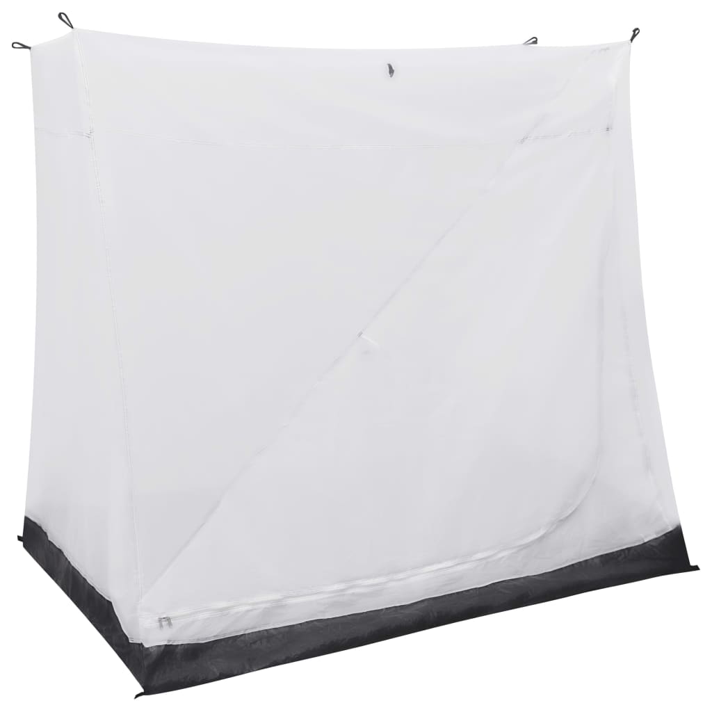 vidaXL binnentent universeel 200x135x175 cm in grijs, met ademend polyester en ventilatiegaas.