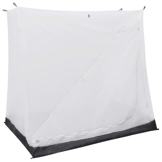 vidaXL binnentent universeel 200x135x175 cm in grijs, met ademend polyester en ventilatiegaas.
