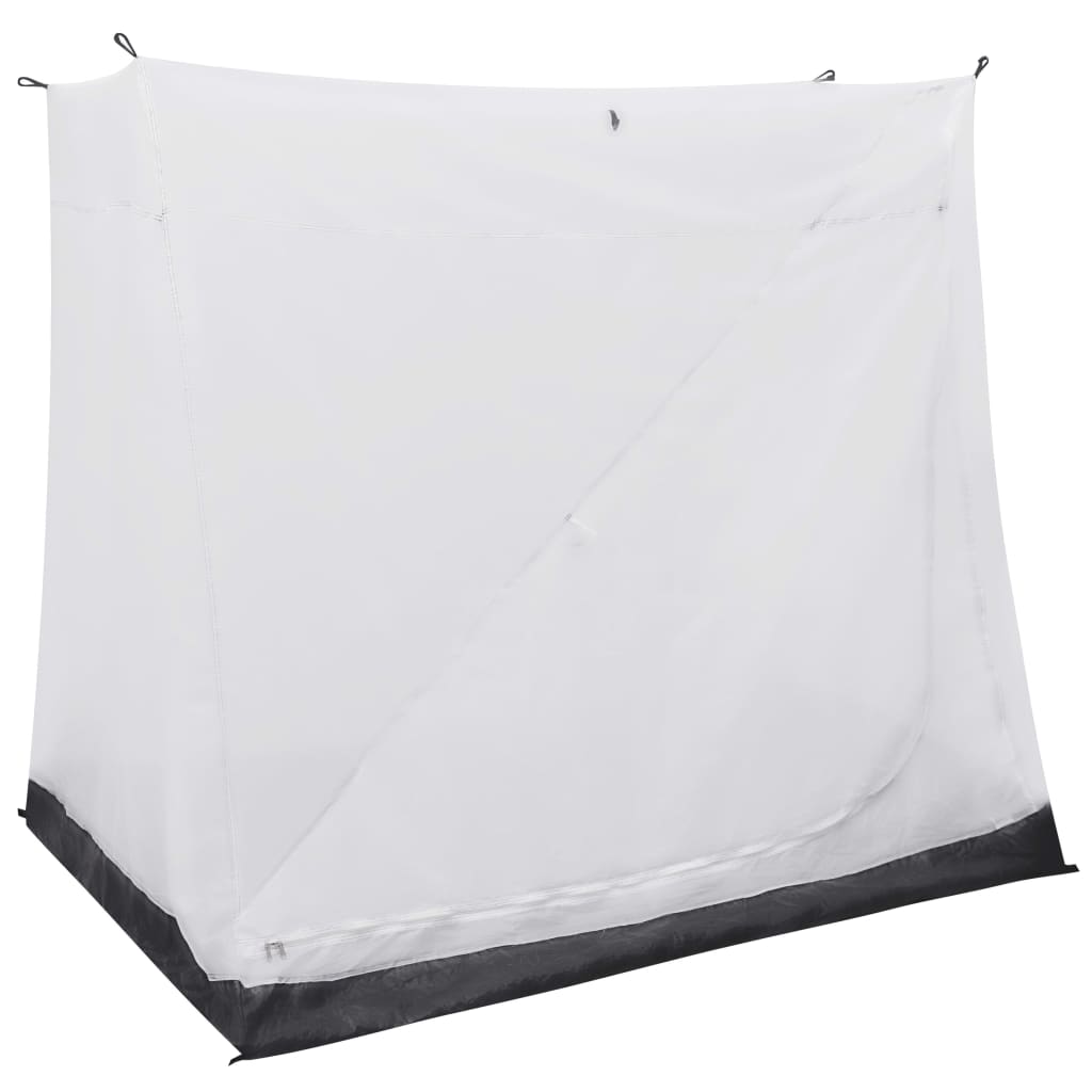 vidaXL binnentent in grijs, universeel model met ademend polyester en ruimtebesparend ontwerp.