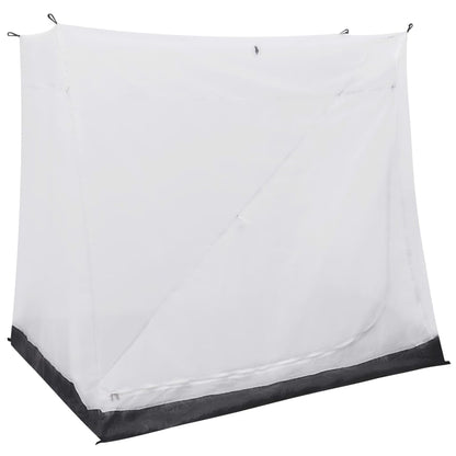 vidaXL binnentent in grijs, universeel model met ademend polyester en ruimtebesparend ontwerp.