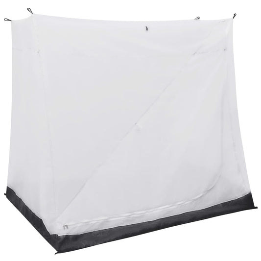 vidaXL binnentent in grijs, universeel model met ademend polyester en ruimtebesparend ontwerp.