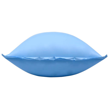 Detail van het blauwe vidaXL winterluchtkussen, zijaanzicht met gladde afwerking.