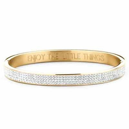 Gouden CO88 Collection damesarmband met glanzende afwerking en elegante stijl.