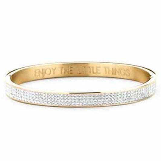 Gouden CO88 Collection damesarmband met glanzende afwerking en elegante stijl.