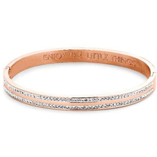 Verfijnde roségouden armband van CO88 Collection met sprankelende details.