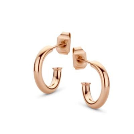 Elegante roségouden oorbellen van CO88 Collection met een moderne, ronde vorm.