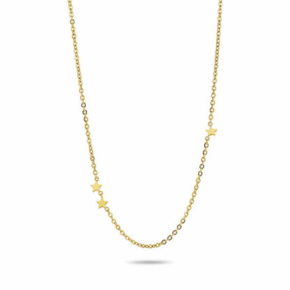 Detail van de CO88 Collection damesketting met gouden sterren in een elegant ontwerp.
