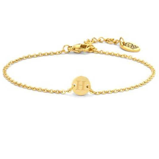 Gouden CO88 Collection armband voor dames met elegante stijl en schakelontwerp.