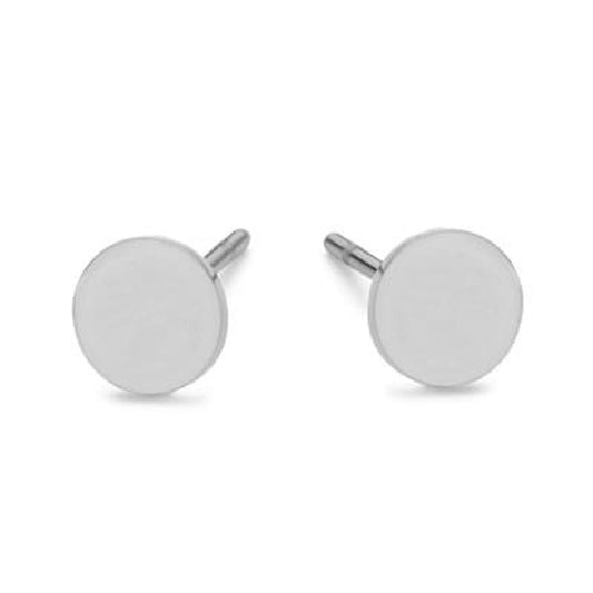 Zilverkleurige CO88 Collection oorbellen voor dames met een elegant, tijdloos ontwerp.