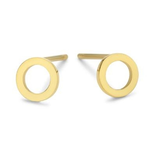 Gouden CO88 Collection oorbellen met een elegante cirkelvormige afwerking.
