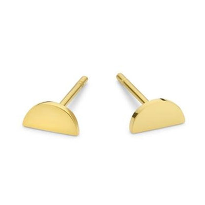 Gouden elegante oorbellen van CO88 Collection met een stijlvolle halve maan vorm.