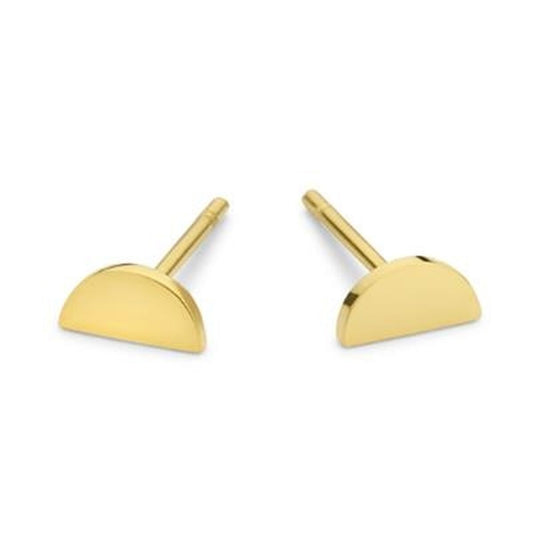 Gouden elegante oorbellen van CO88 Collection met een stijlvolle halve maan vorm.
