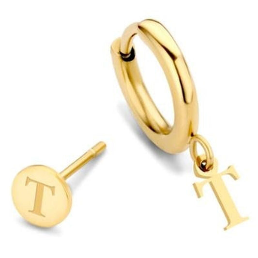 Gouden CO88 Collection oorbellen met elegante hangers en een verfijnd ontwerp.