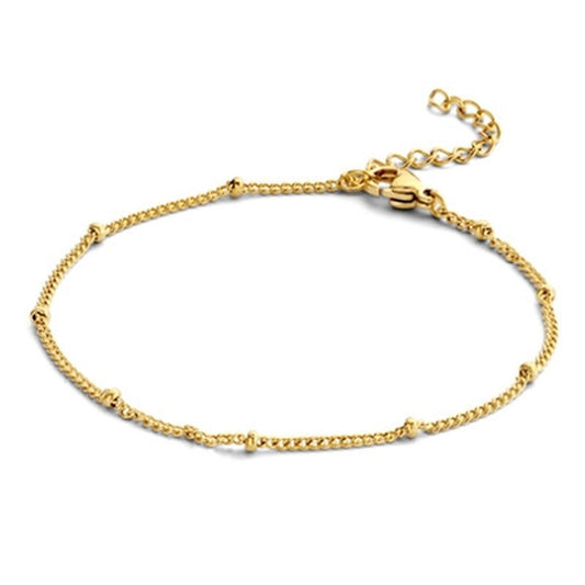 Gouden CO88 Collection armband met elegante afwerking en verstelbare sluiting.