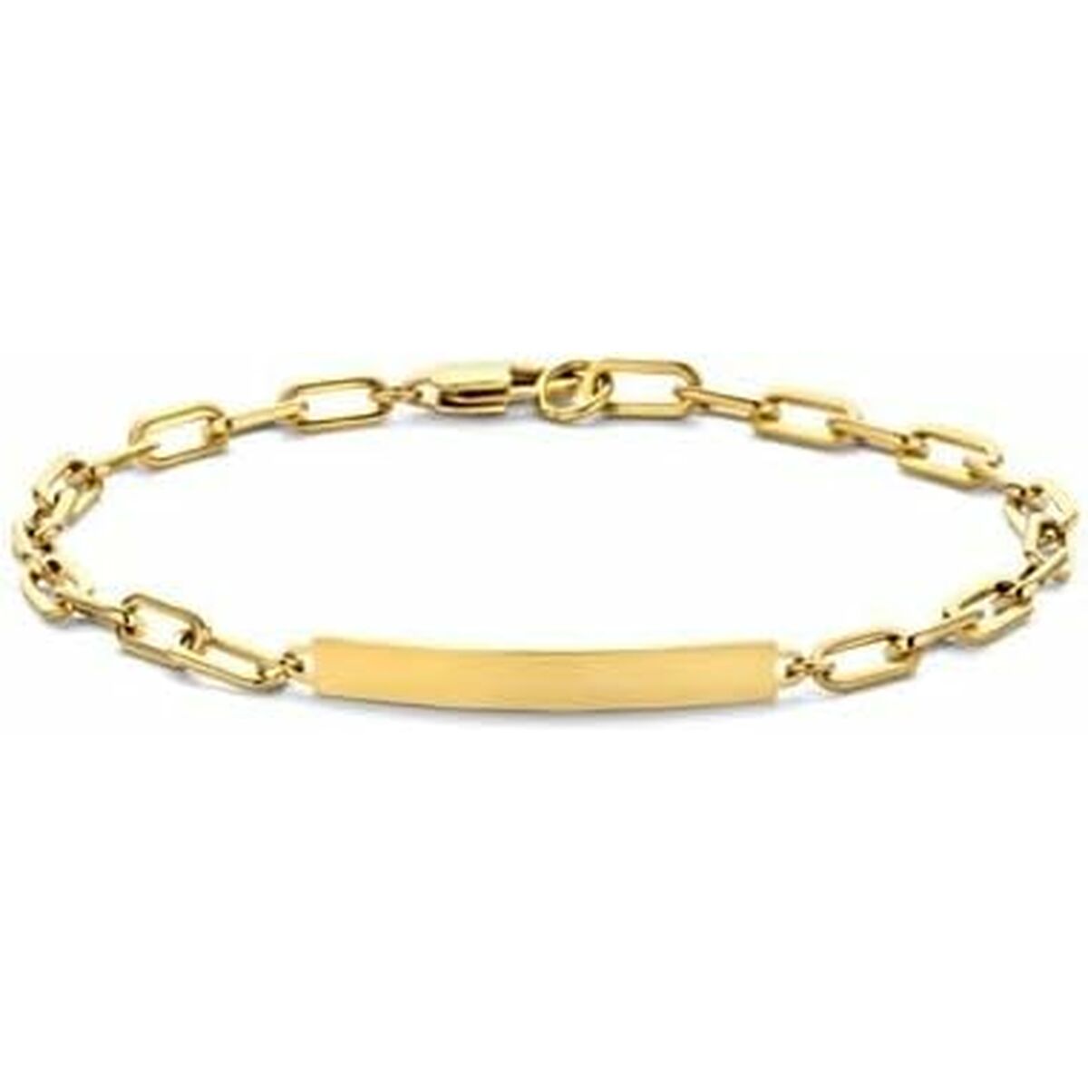 Detail van de gouden CO88 Collection armband met een elegante, verfijnde schakelstructuur.