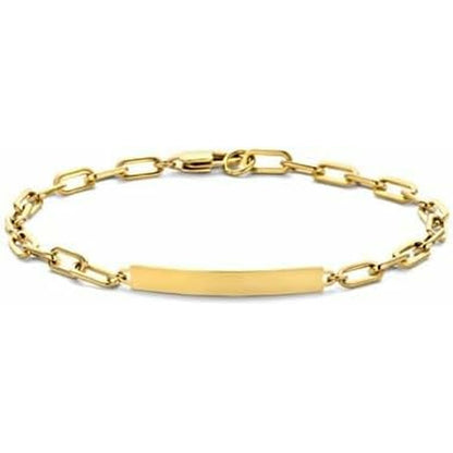 Detail van de gouden CO88 Collection armband met een elegante, verfijnde schakelstructuur.