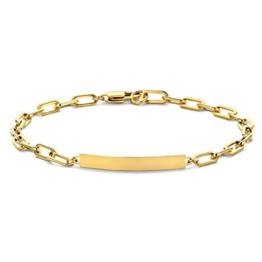 Gouden CO88 Collection armband met elegant ontwerp en schakels, vooraanzicht.