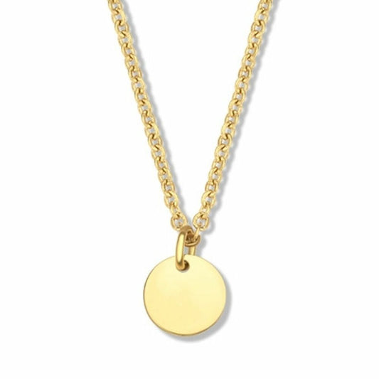 Gouden CO88 Collection ketting met een ronde hanger, elegant en modern design.