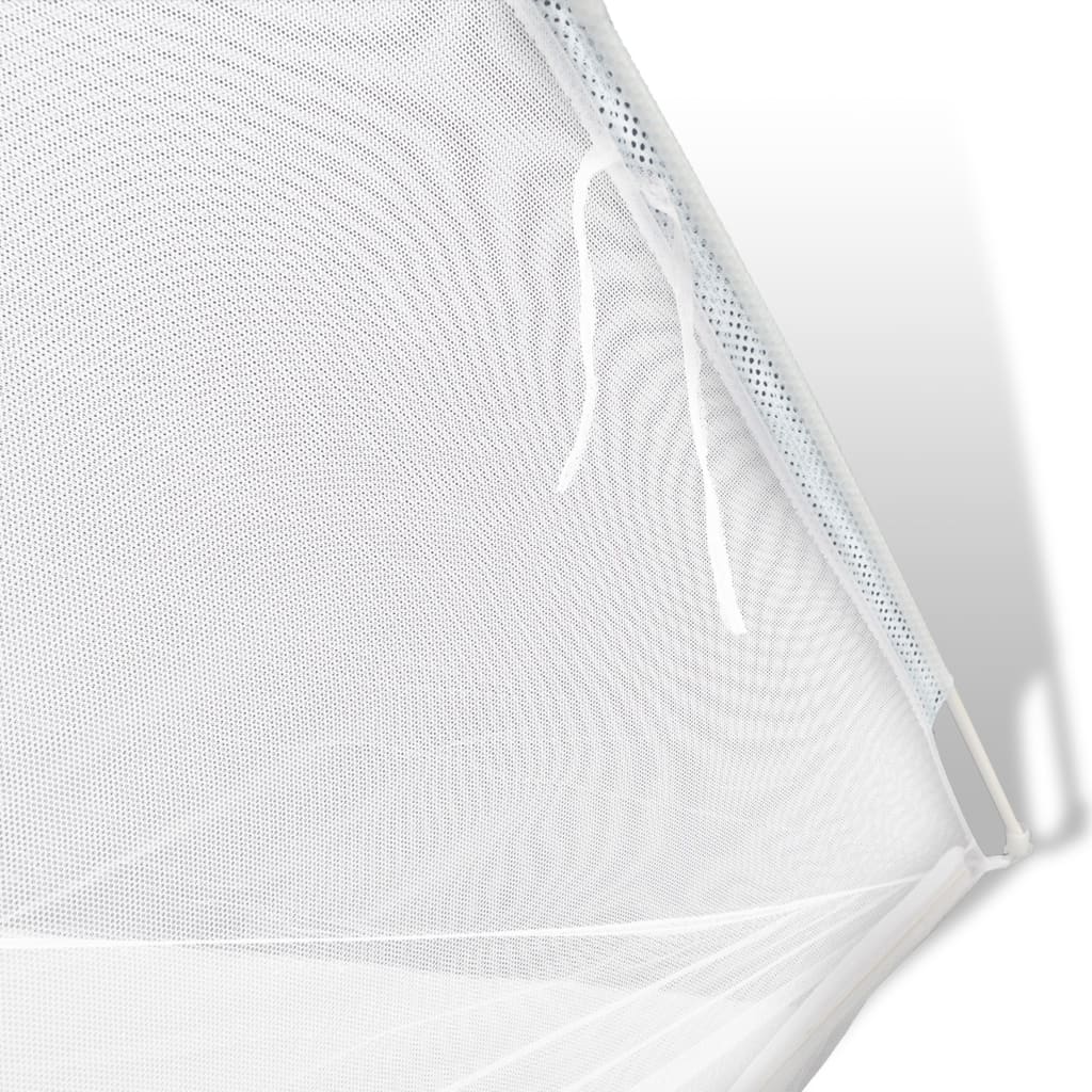 vidaXL Tent 200x180x150 cm glasvezel wit