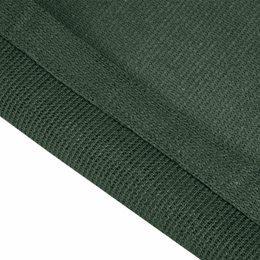 Detail van het donkergroene vidaXL tenttapijt met textuur en randafwerking.