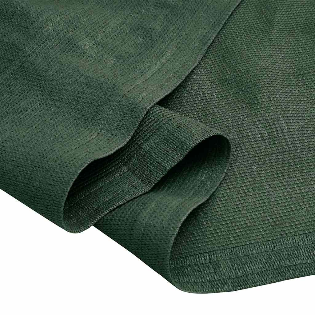 Detail van het donkergroene vidaXL tenttapijt met ademend materiaal en afgewerkte randen.