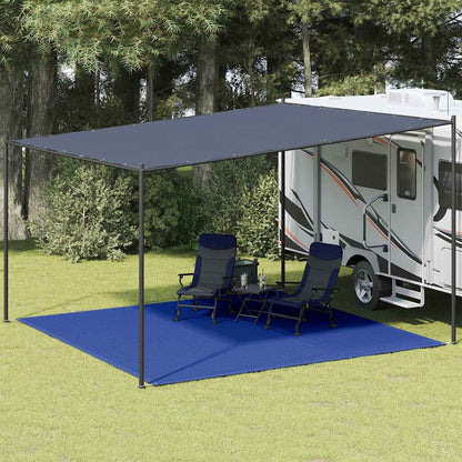 Tenttapijt vidaXL 400x400 cm HDPE blauw - afbeelding 1