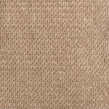 Detail van het taupe vidaXL tenttapijt met een textuur van waterdoorlatend materiaal.