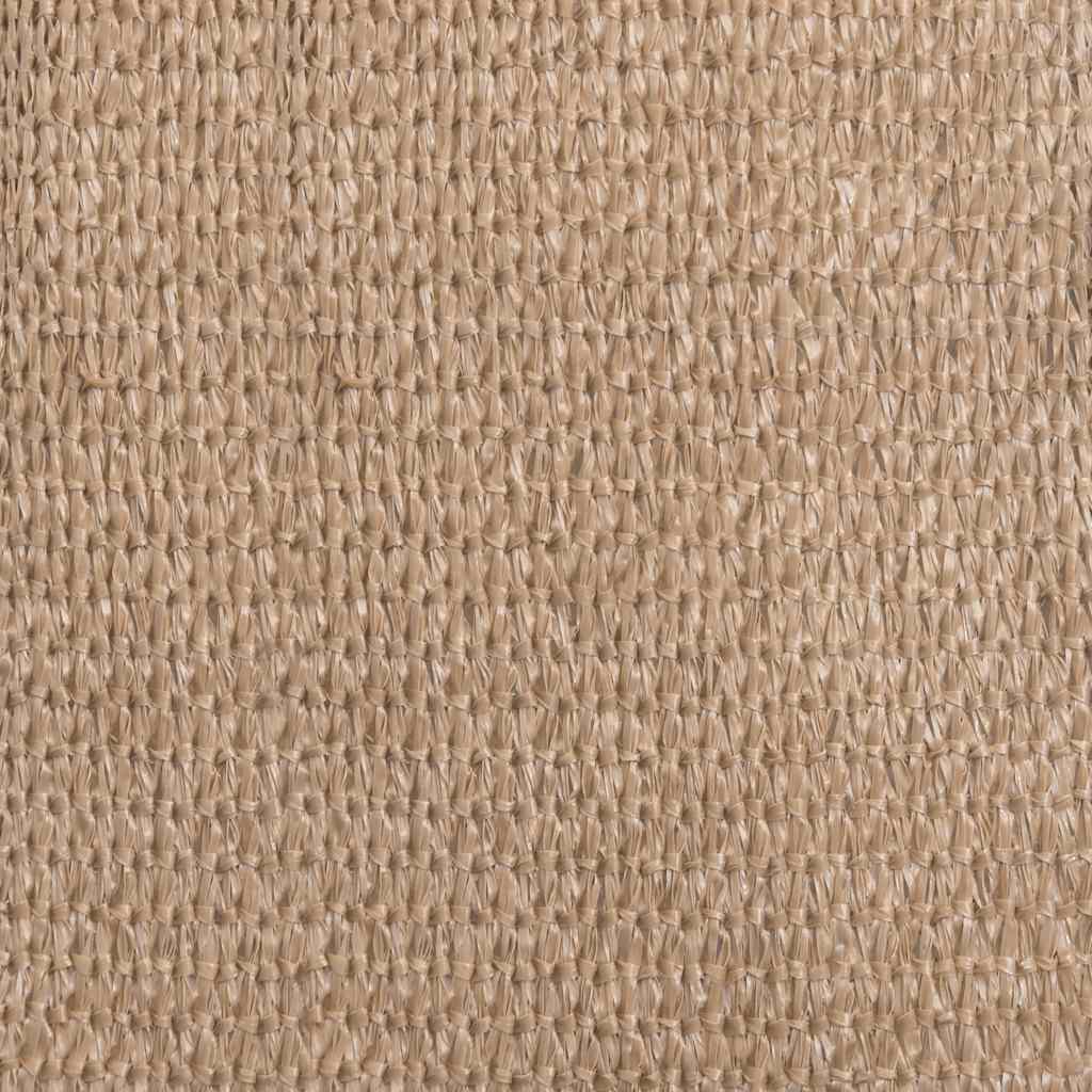 Detail van het taupe vidaXL tenttapijt met ademend en waterdoorlatend materiaal.