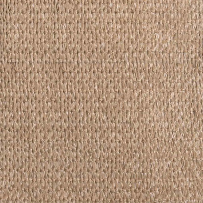 Detail van de taupe structuur van het vidaXL tenttapijt, waterdoorlatend materiaal.