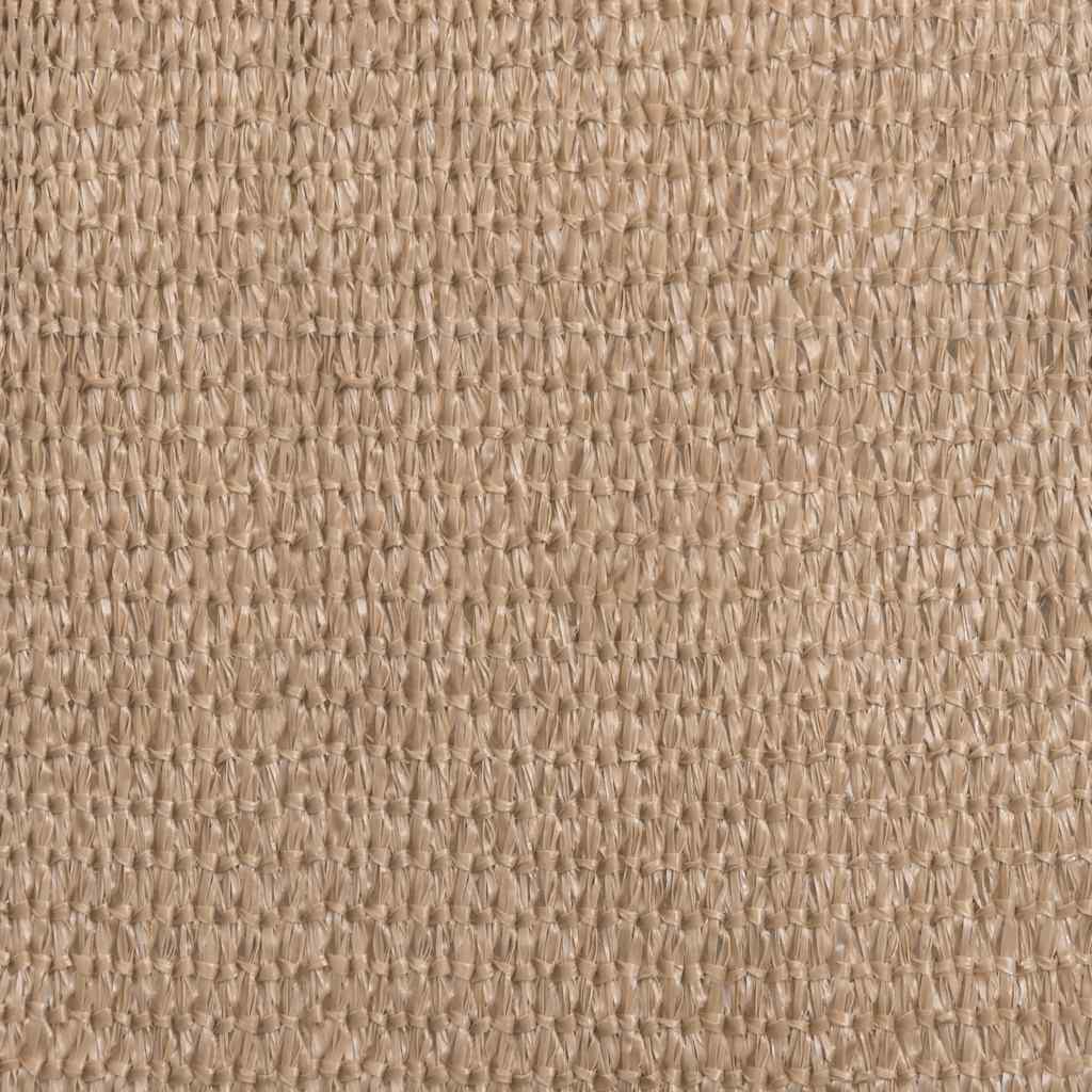 Detail van het taupe vidaXL tenttapijt met een structuur van waterdoorlatend materiaal.